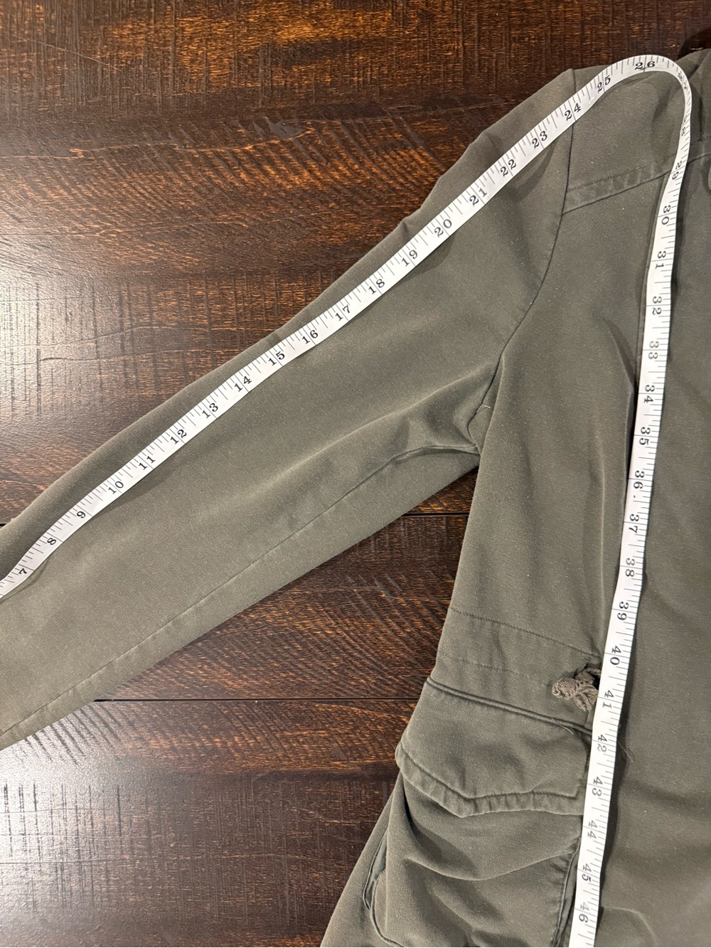 Saturday Sunday Anthropologie Olive Green Utility Jacket Cargo Drawstring Medium - Picture 13 of 15